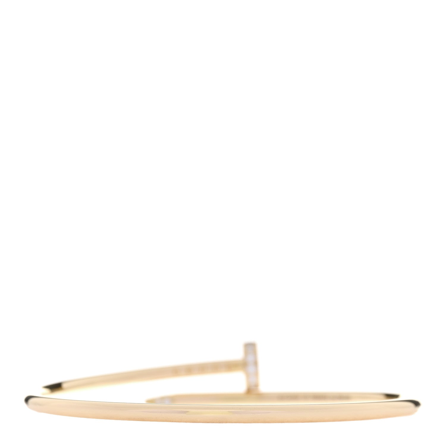 18K Yellow Gold Diamond Small Juste Un Clou Bracelet 15