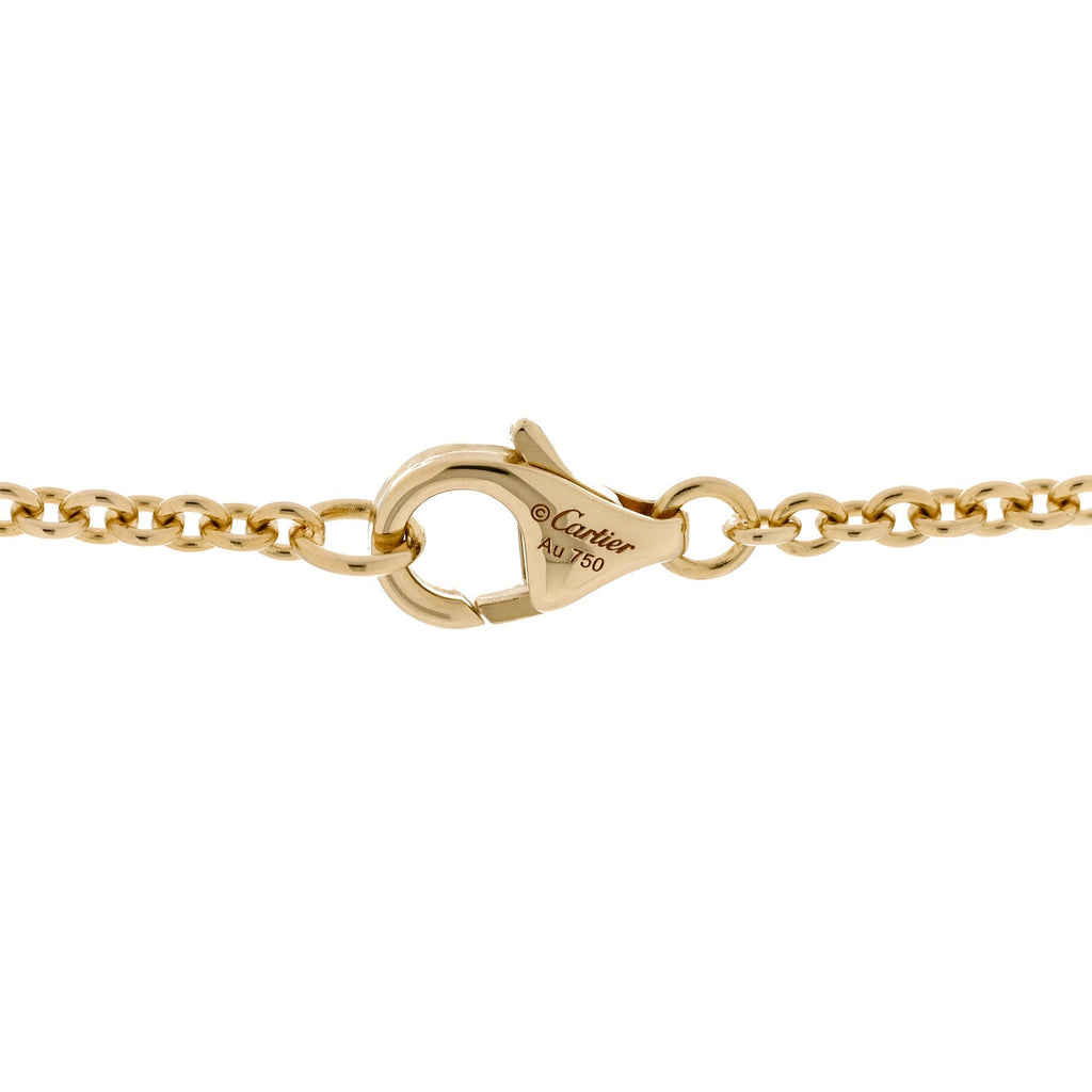 18K Yellow Gold Interlocking LOVE Necklace
