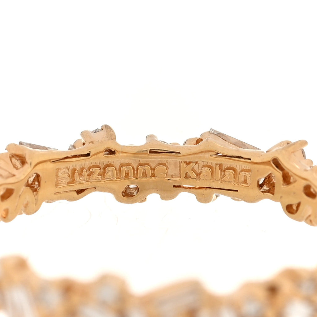 18K Yellow Gold Diamond Fireworks Icon Eternity Ring 54 6.75