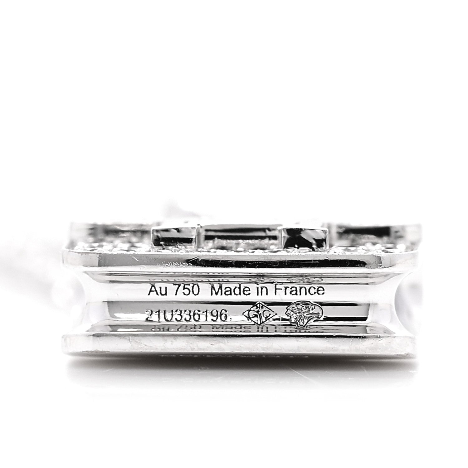 18K White Gold Diamond Constance Amulettes Pendant Necklace