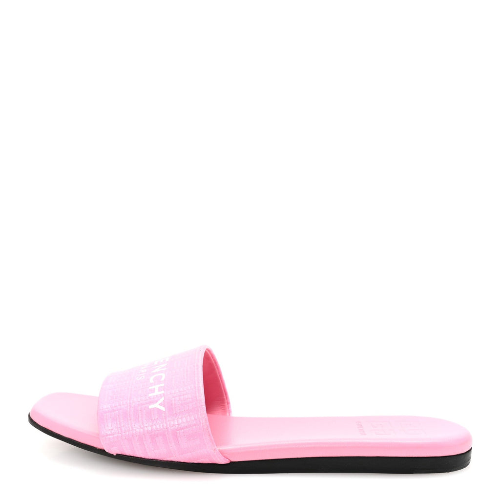Coated Canvas Logo 4G Embossed Flat Sandals 36.5 Pink