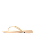 Goatskin CC Times Square Thong Sandals 38 Beige