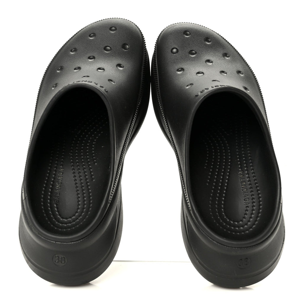 X CROCS Rubber Womens Mules 38 Black