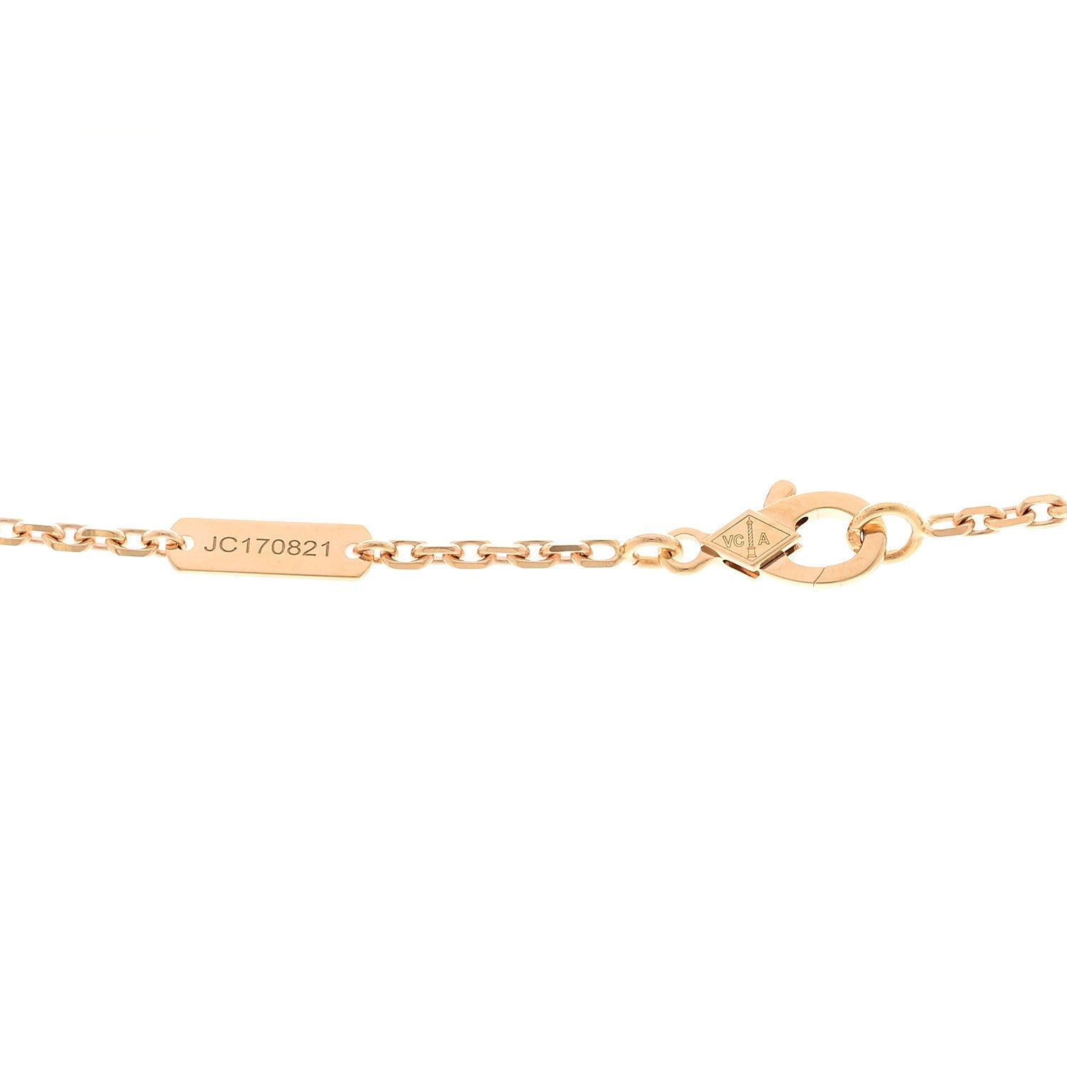 18K Rose Gold Gray Mother of Pearl Magic Alhambra Long Necklace