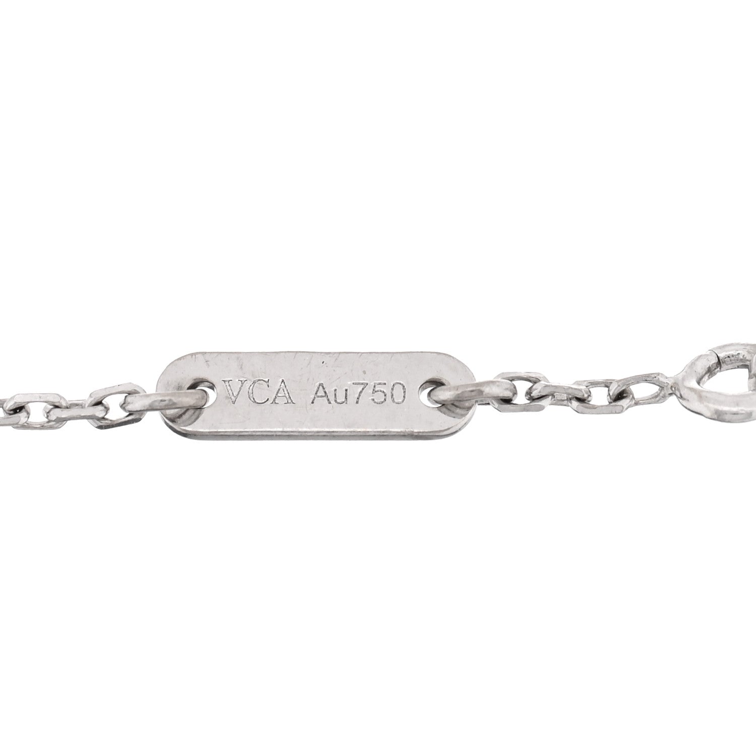 18K White Gold Diamond Sweet Alhambra Bracelet