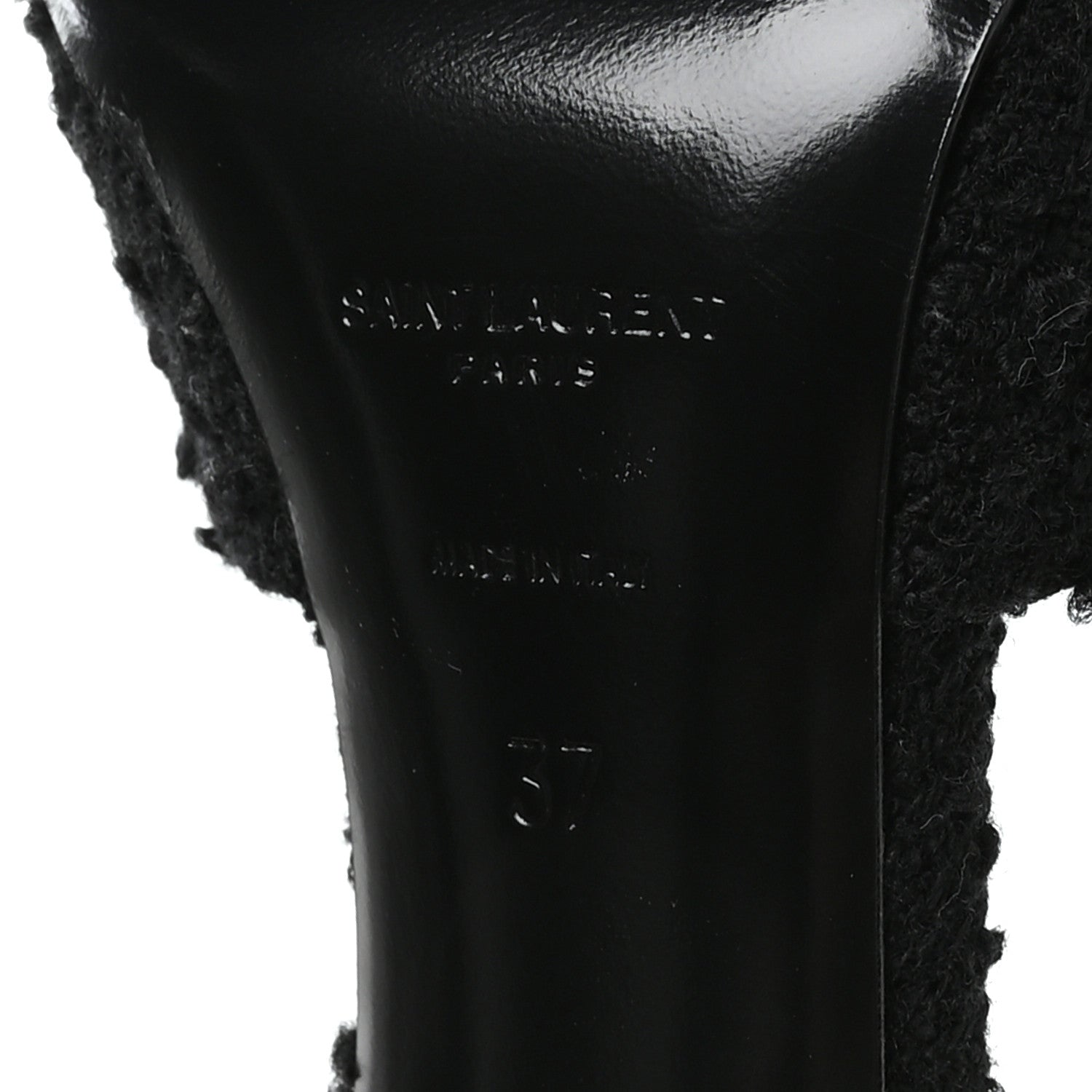 Boucle Tweed La 16 95 Mule Sandals 37 Black