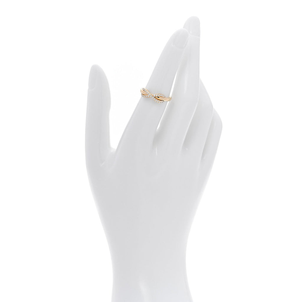 18K Yellow Gold Diamond Infinity Ring 52 6