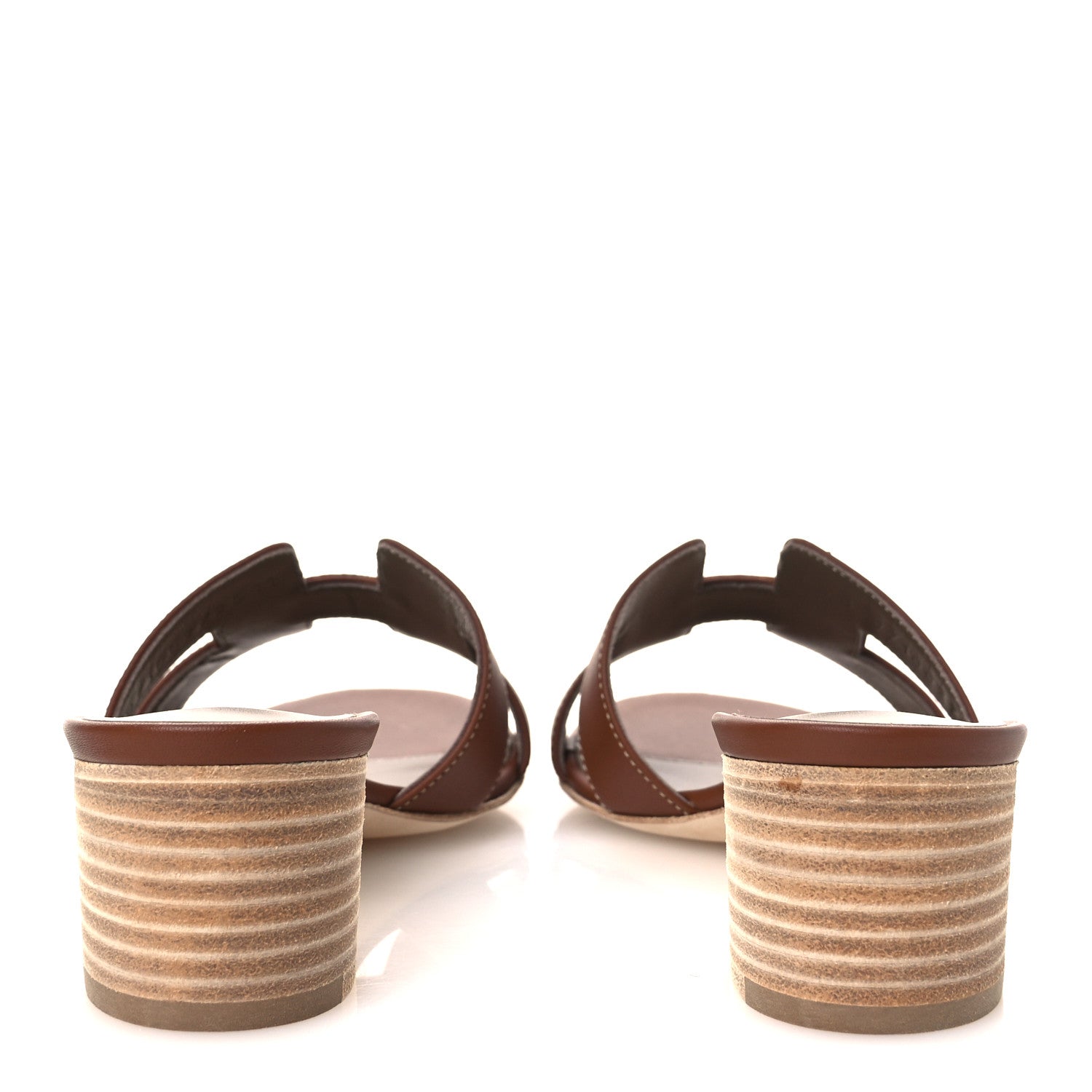 Calfskin Oasis Sandals 37 Gold