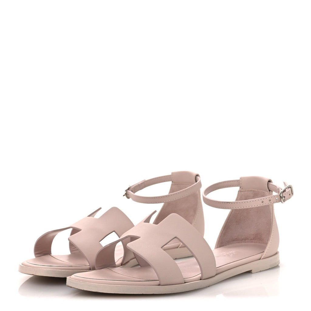 Calfskin Santorini Sandals 36 Beige Nude