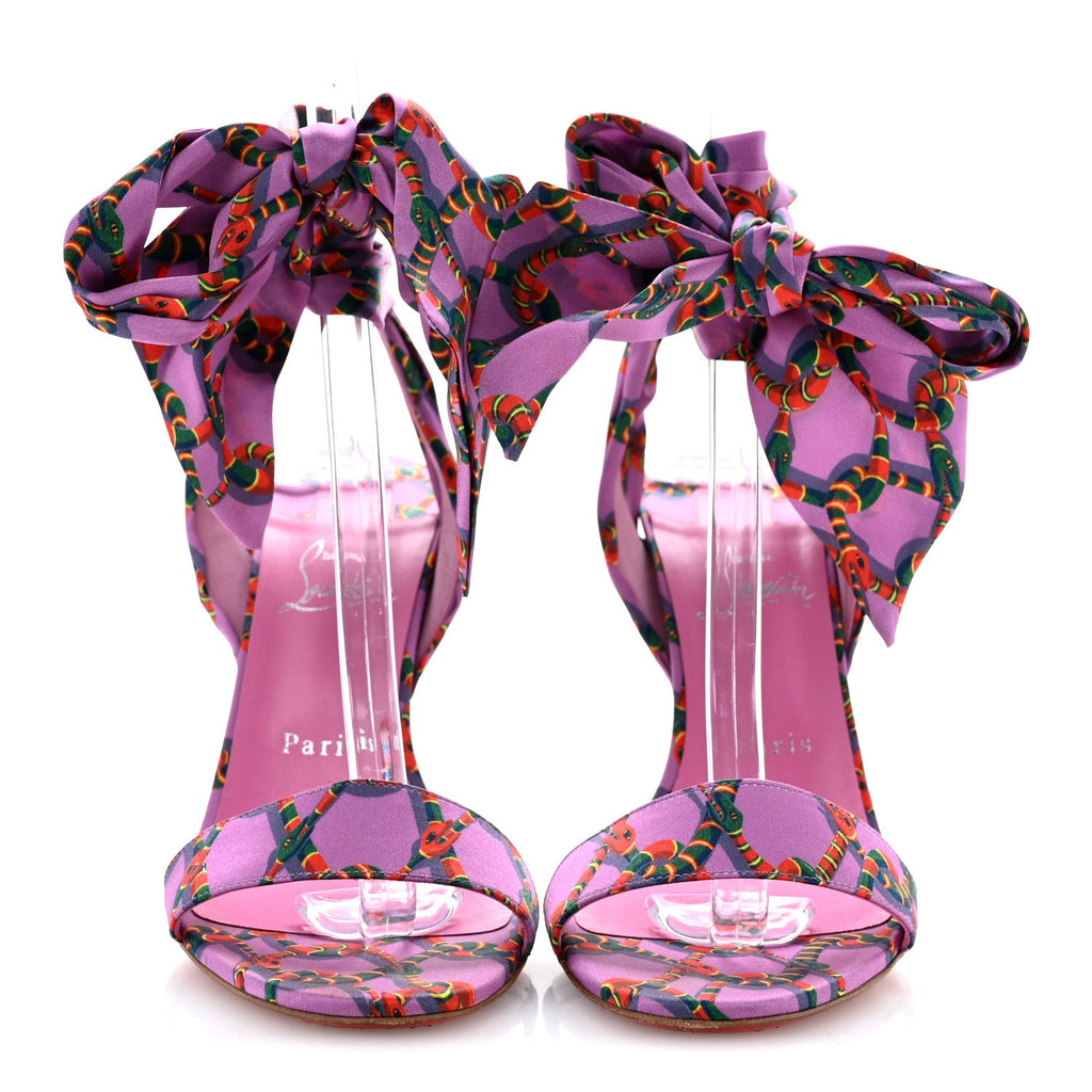 Crepe Satin Naja Chain Sandale Du Desert 100 Ankle Wrap Sandals 39.5 Gummy