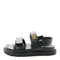 Lambskin Dioract 10mm Sandals 35 Black