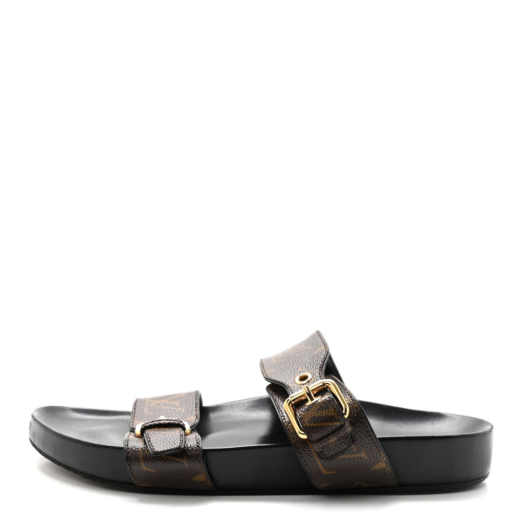 Monogram Bom Dia Mule Sandals 40 Black