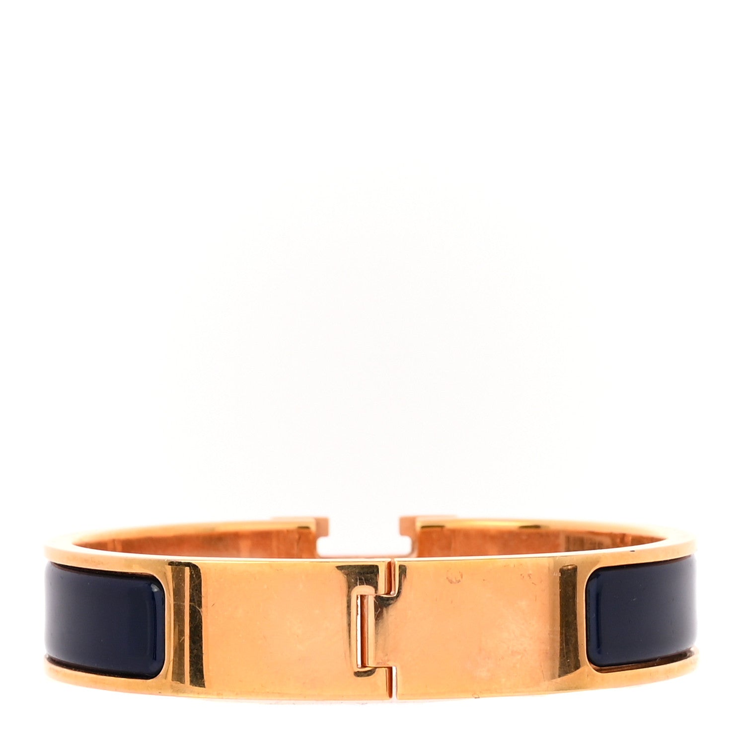 Enamel Narrow Clic Clac H Bracelet PM Bleu Abysse
