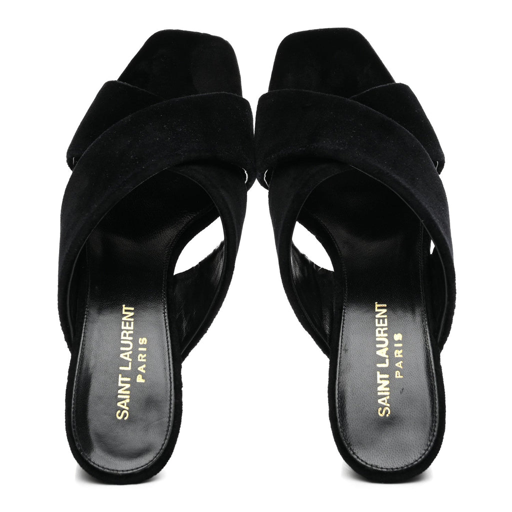 Velvet LouLou Mules 36 Black