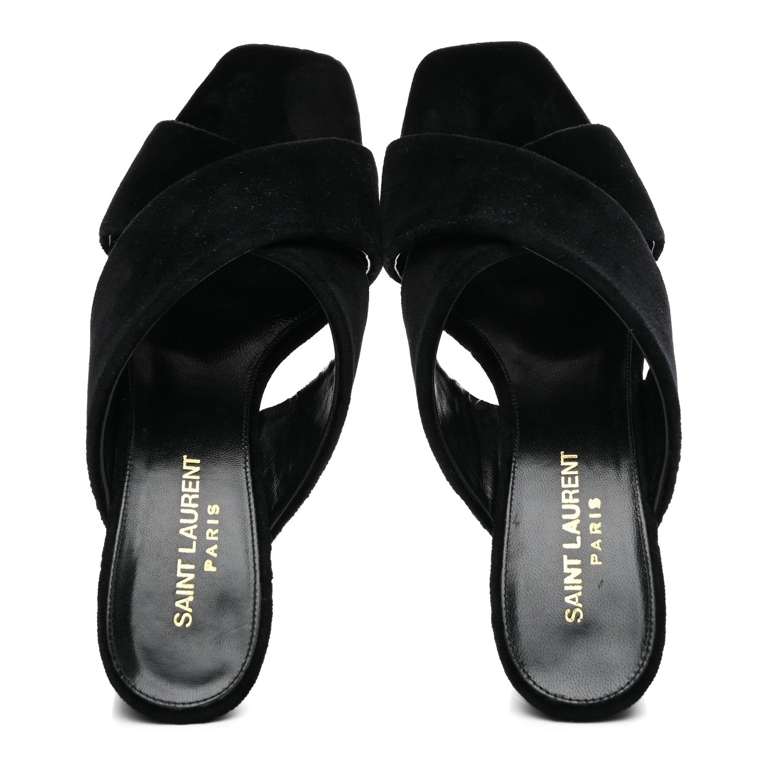 Velvet LouLou Mules 36 Black
