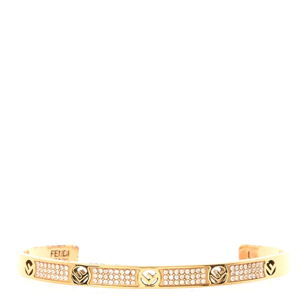 Metal Crystal F is Fendi Bracelet L Gold
