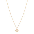 18K Yellow Gold Mother of Pearl Sweet Alhambra Pendant Necklace