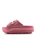 Glitter Rubber Womens Interlocking G Platform 42mm Slide Sandals 36 Rose