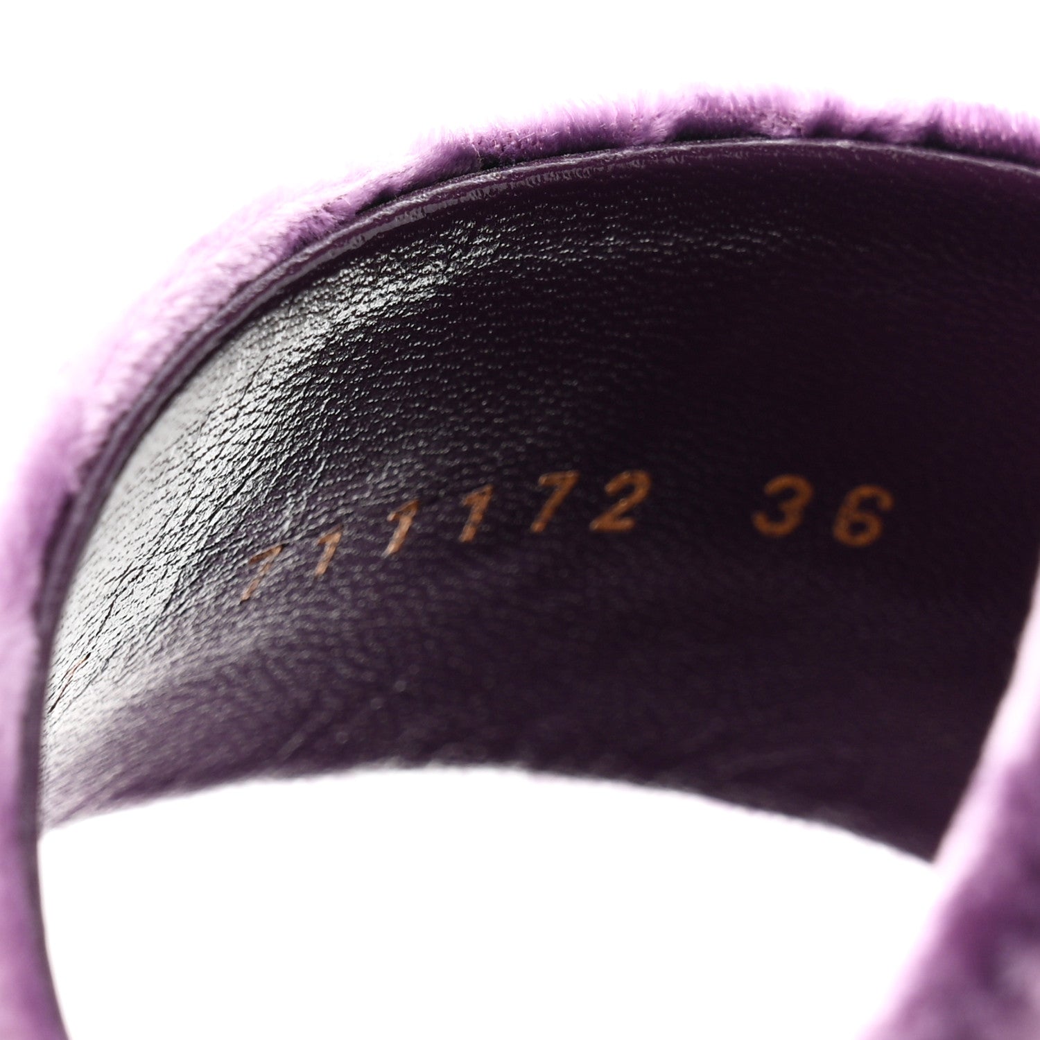 Velvet Baliqua 105 Mule Sandals 36 Malva