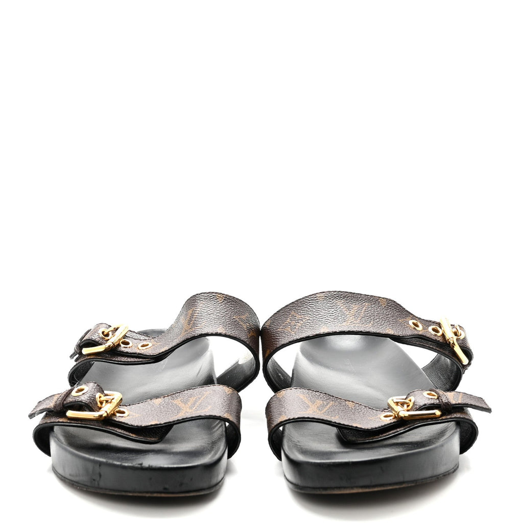 Monogram Bom Dia Mule Sandals 40 Black