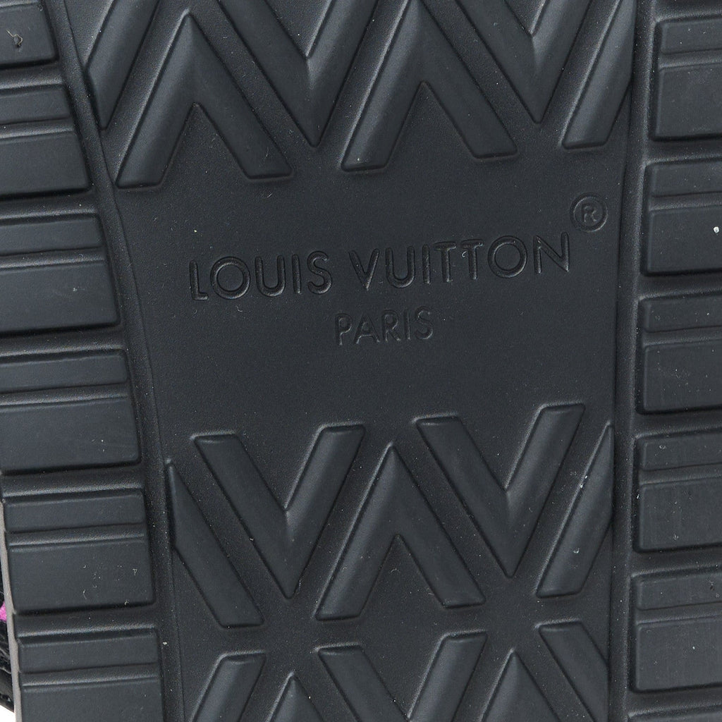 LV X TM Monogram Multicolor Sunset Flat Sandals 38 Black