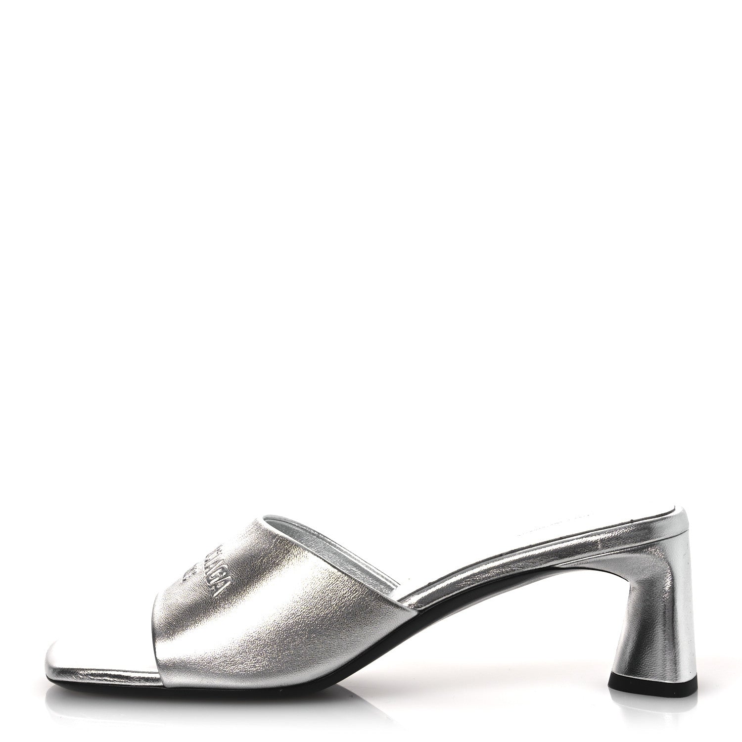Metallic Sheepskin Duty Free 70mm Sandals 39 Silver