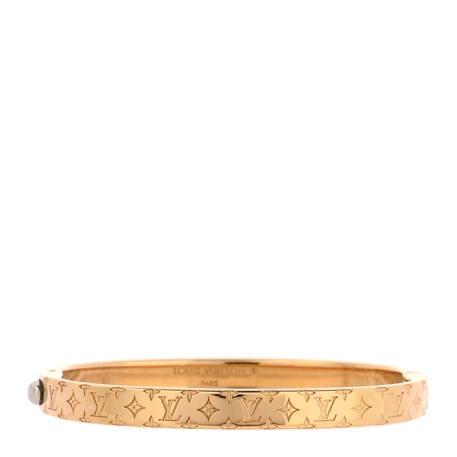 Brass Monogram Nanogram Bracelet S Gold