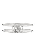 Sterling Silver 6mm Interlocking G Open Band Ring 61 9.5