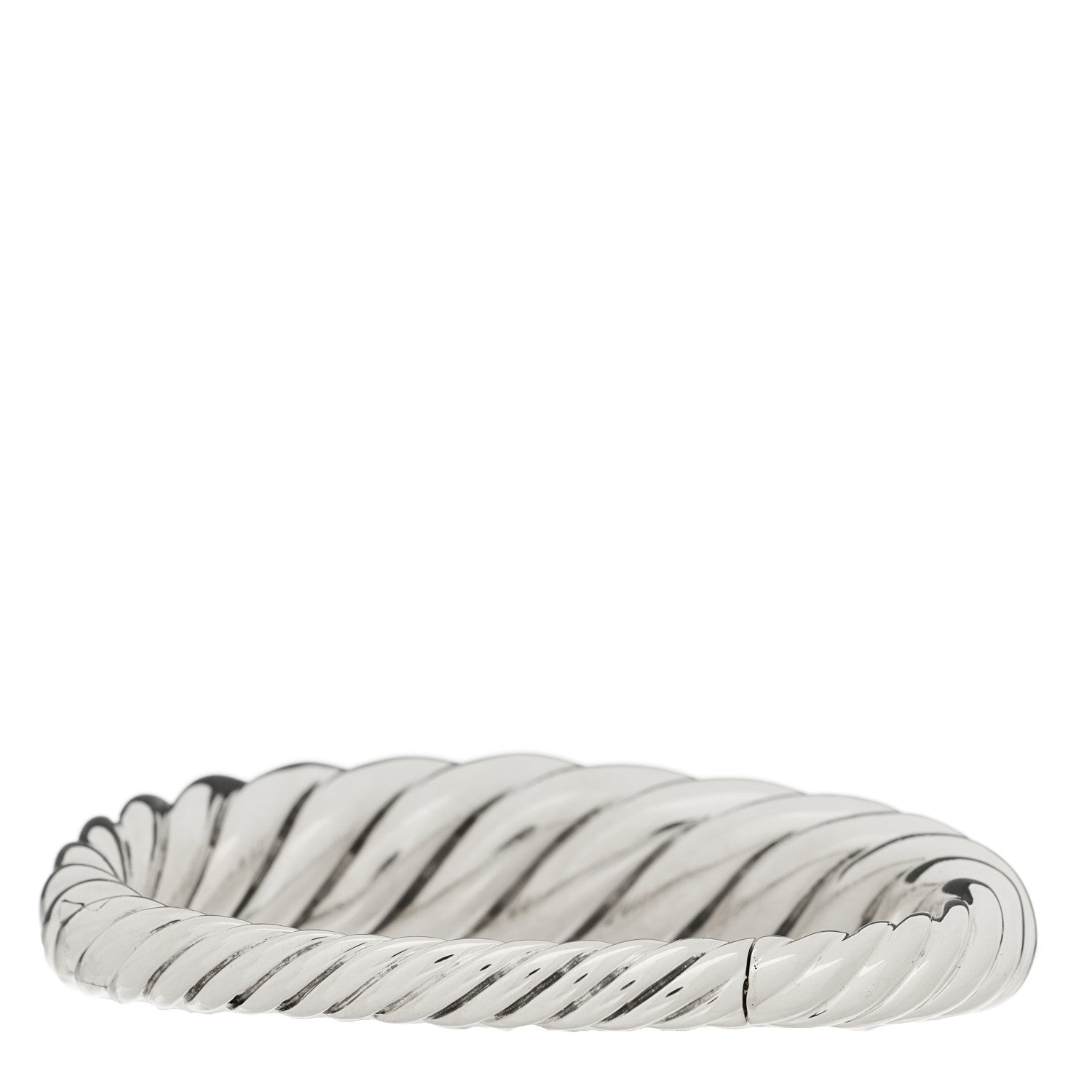 Sterling Silver 17mm Pure Form Cable Bracelet