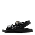 Guccissima GG Embossed Womens Sandals 35 Black