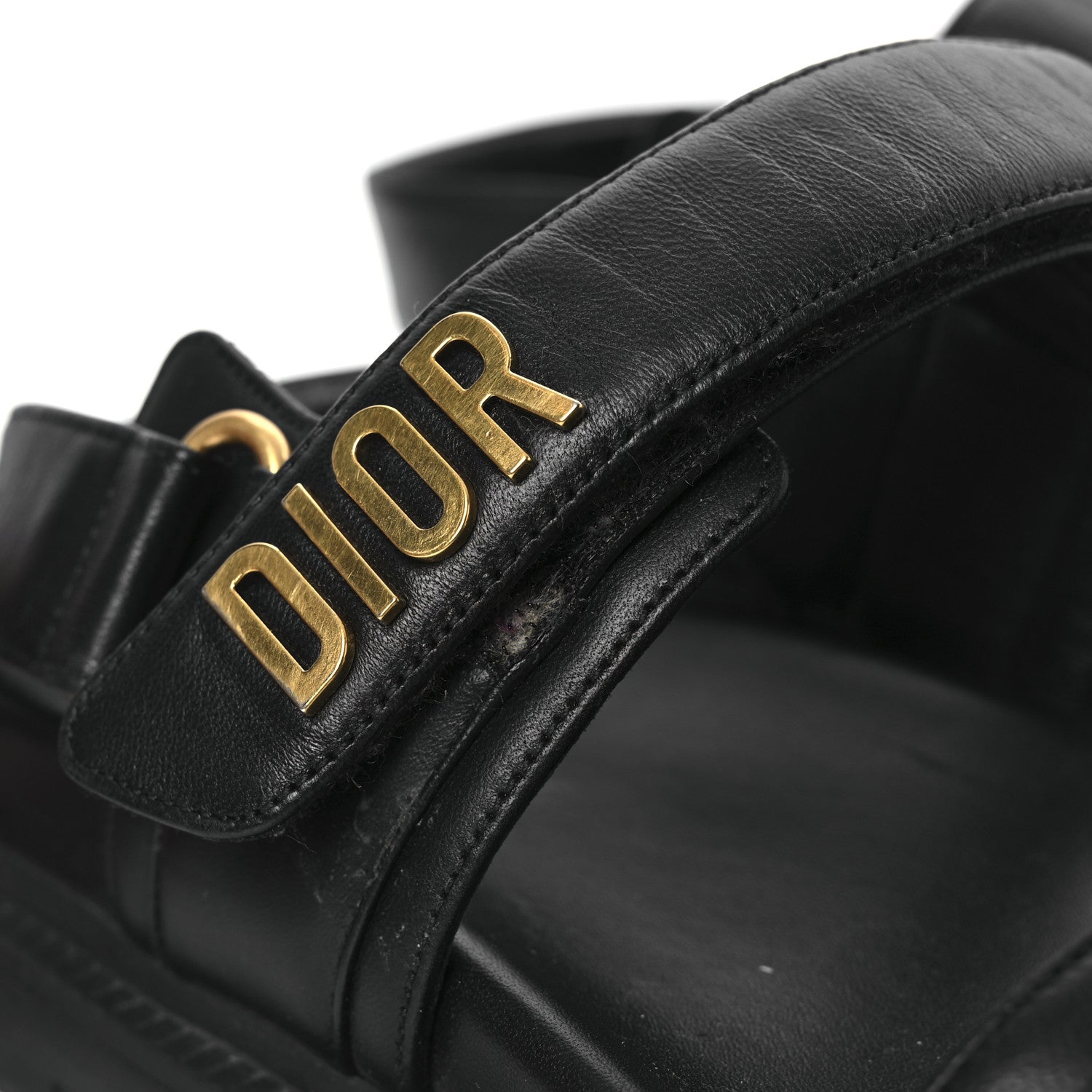 Lambskin Dioract 10mm Sandals 39 Black