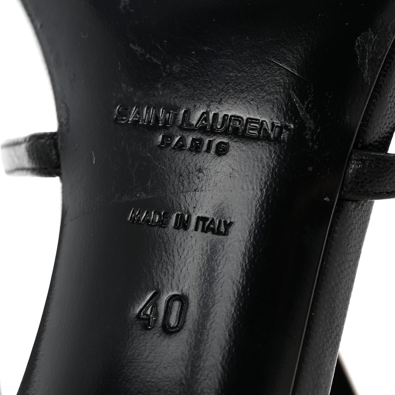 Calfskin Cassandra 100 Sandals 40 Black