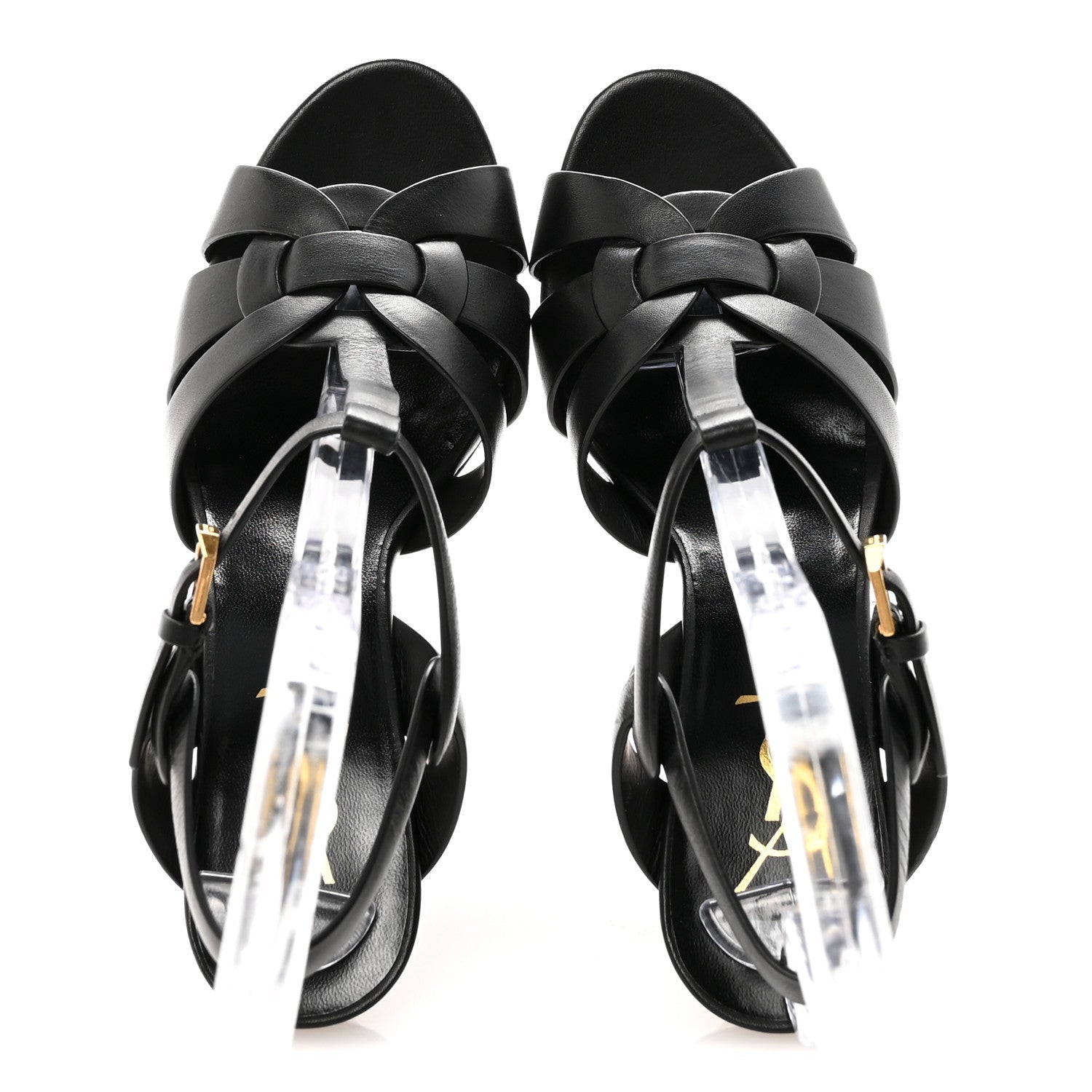 Calfskin Tribute 105 Platform Sandals 37 Black