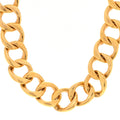 Metal Chain Link Necklace Gold