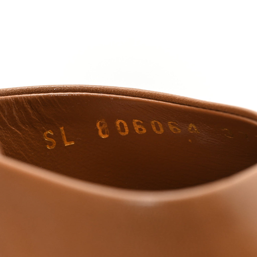 Smooth Calfskin La Scandale 110 Sandals  37.5 Dark Macademia