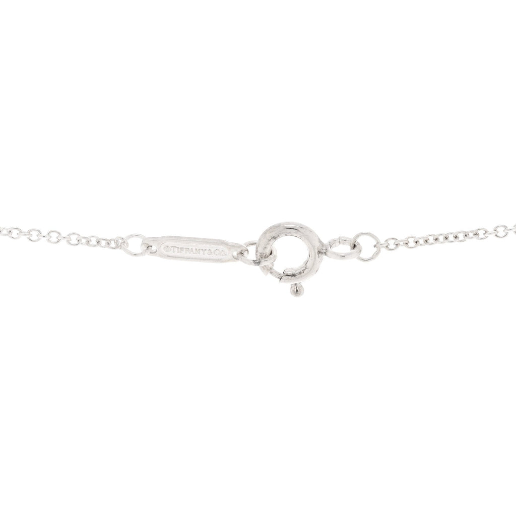 Sterling Silver Letter G Disc Pendant Necklace