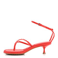 Calfskin Dot Sandals 36.5 Red