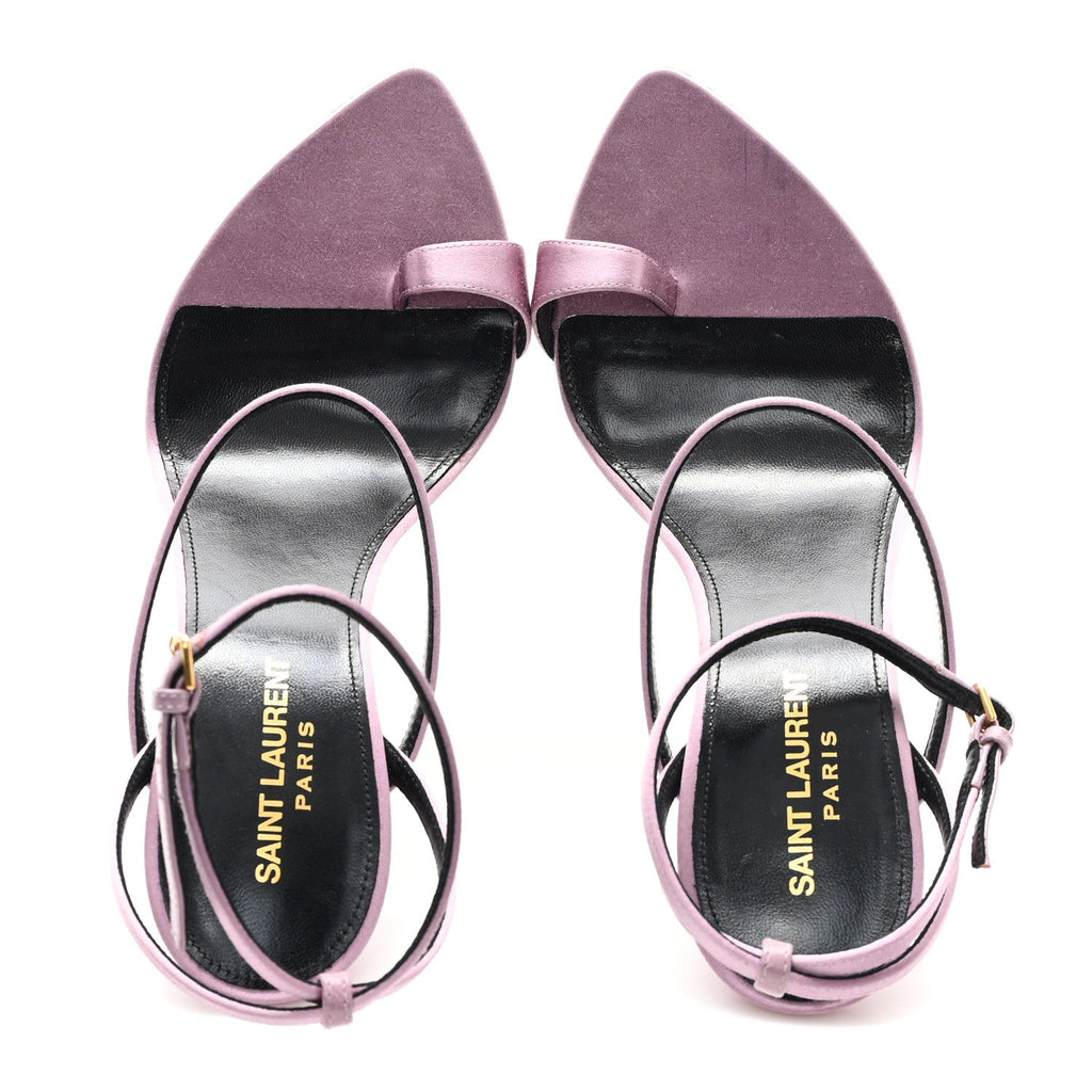 Crepe Satin Dive 110 Mule Sandals 38.5 Ancient Pink