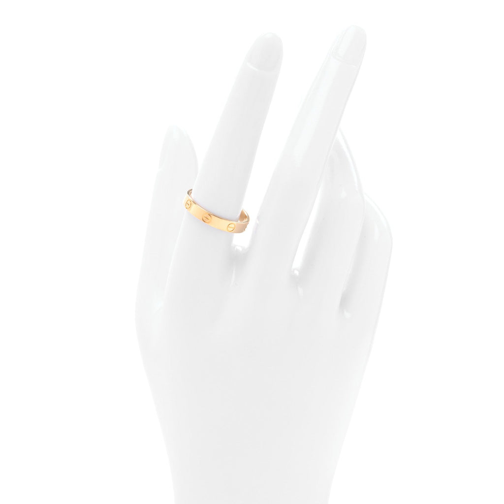 18K Yellow Gold 3.5mm LOVE Wedding Band Ring 58 8.5