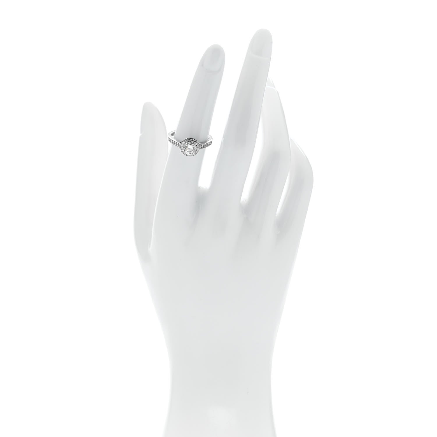 Platinum Diamond .78ct Soleste Round Brilliant Engagement Ring 52 6