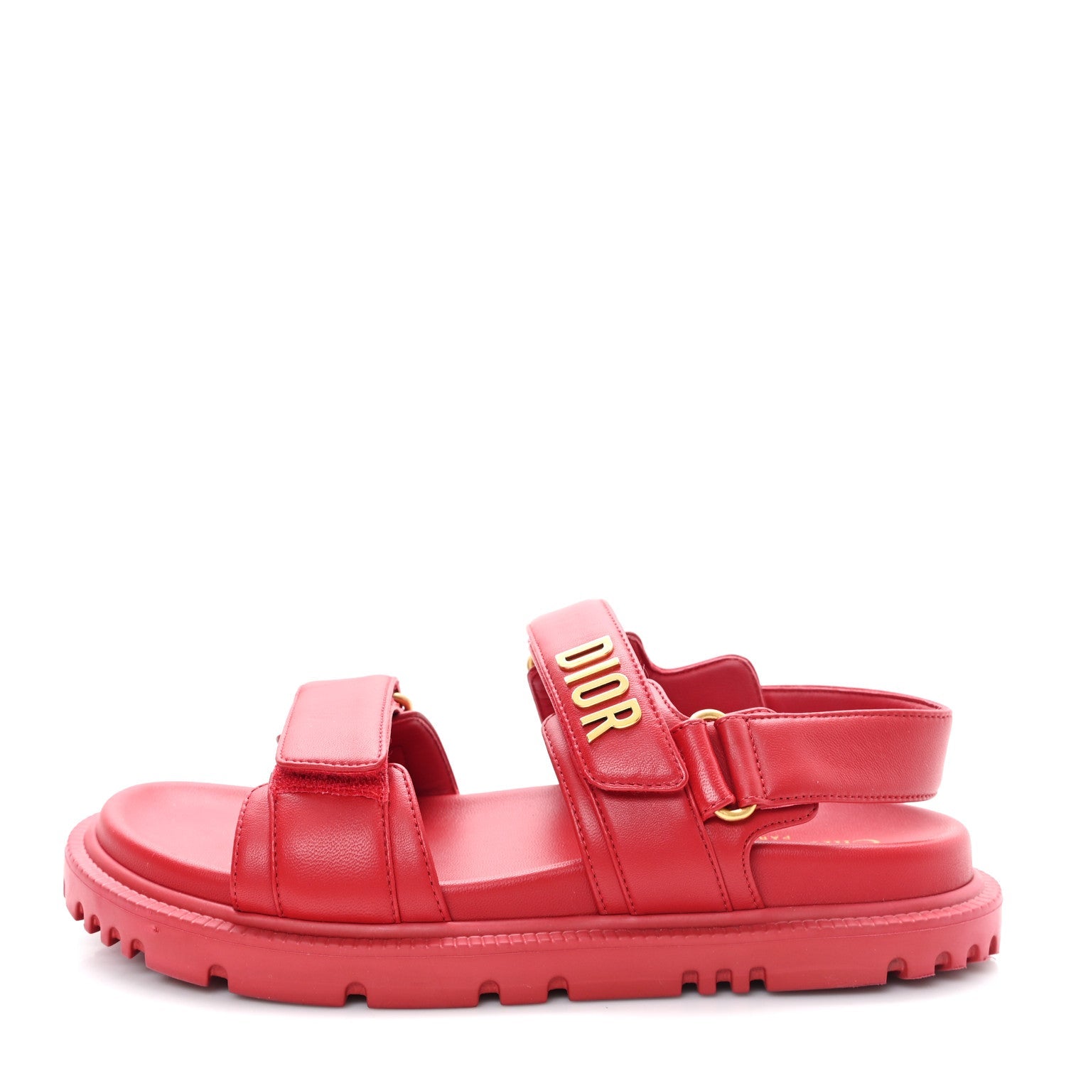 Lambskin Dioract 10mm Sandals 37.5 Raspberry