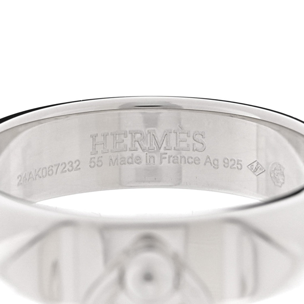 Sterling Silver PM Collier De Chien Ring 55 7.25
