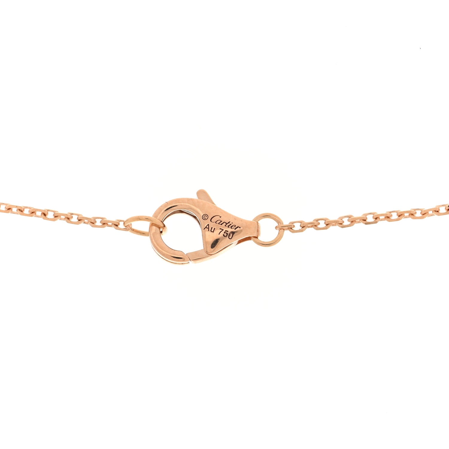 18K Pink Gold Diamond Etincelle De Cartier Pendant Necklace