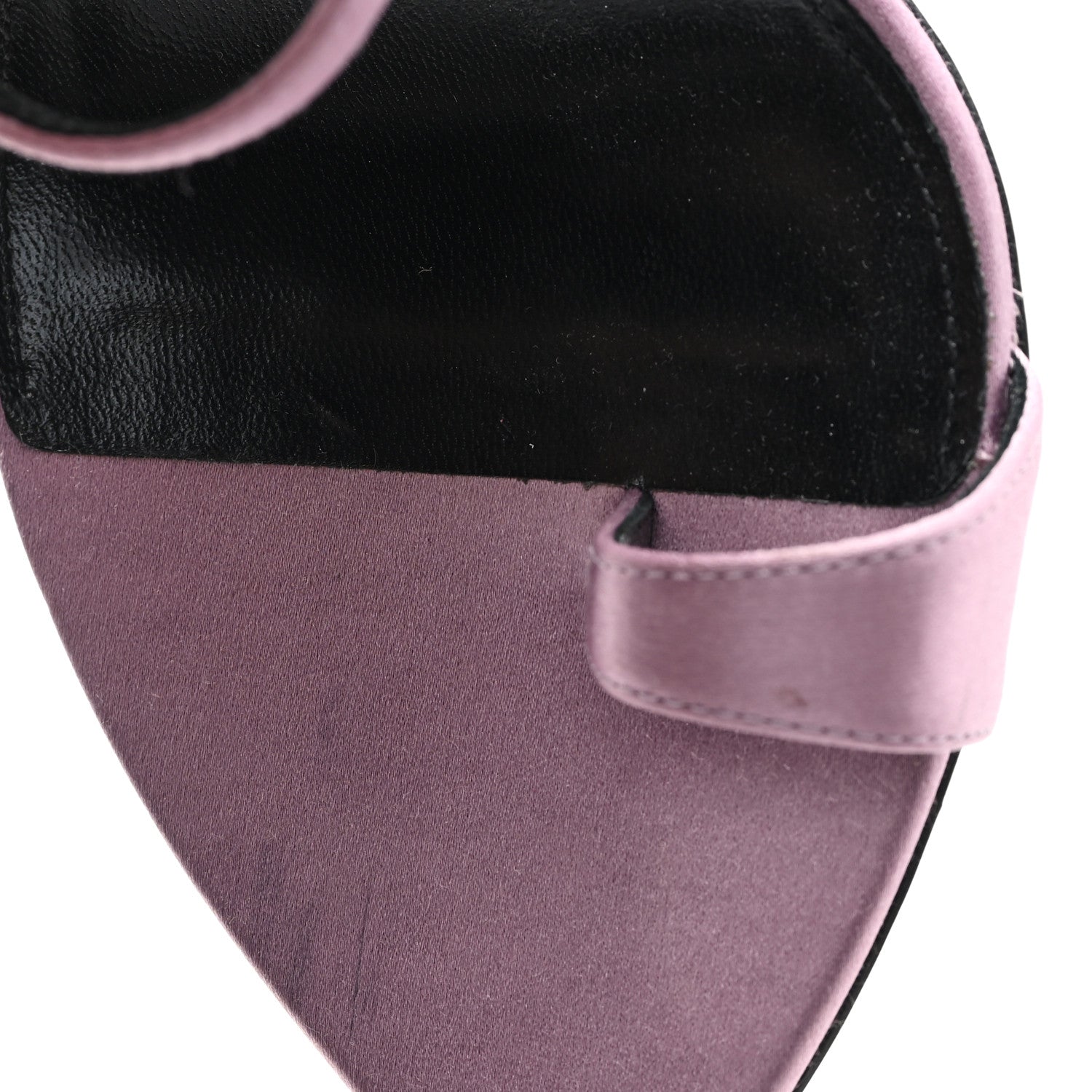 Crepe Satin Dive 110 Mule Sandals 38.5 Ancient Pink