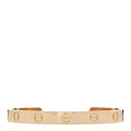 18K Yellow Gold LOVE Cuff Bracelet 17