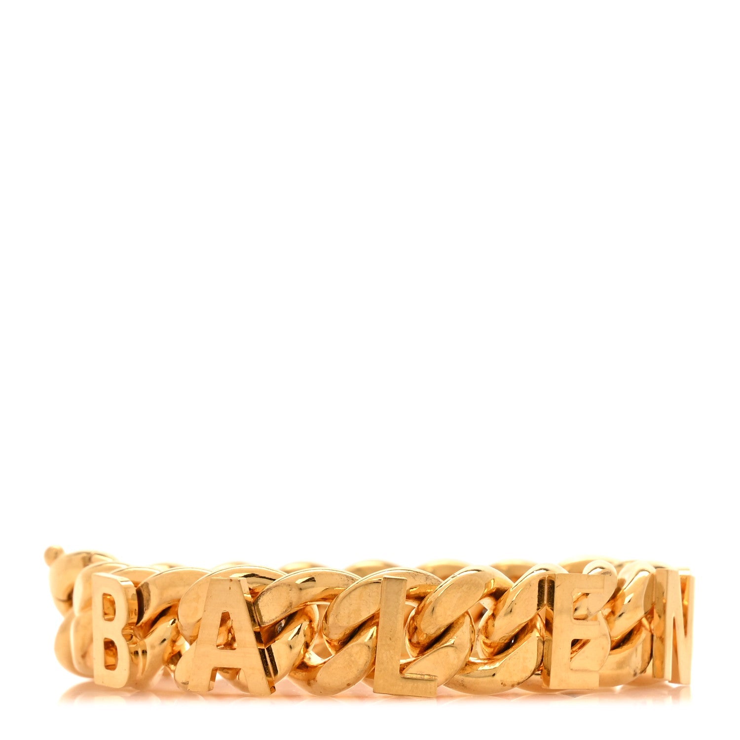 Metal Logo Chain Bracelet M Gold