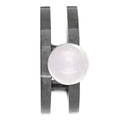Darkened Sterling Silver Akoya Pearl 6mm Passionoir Ear Cuff