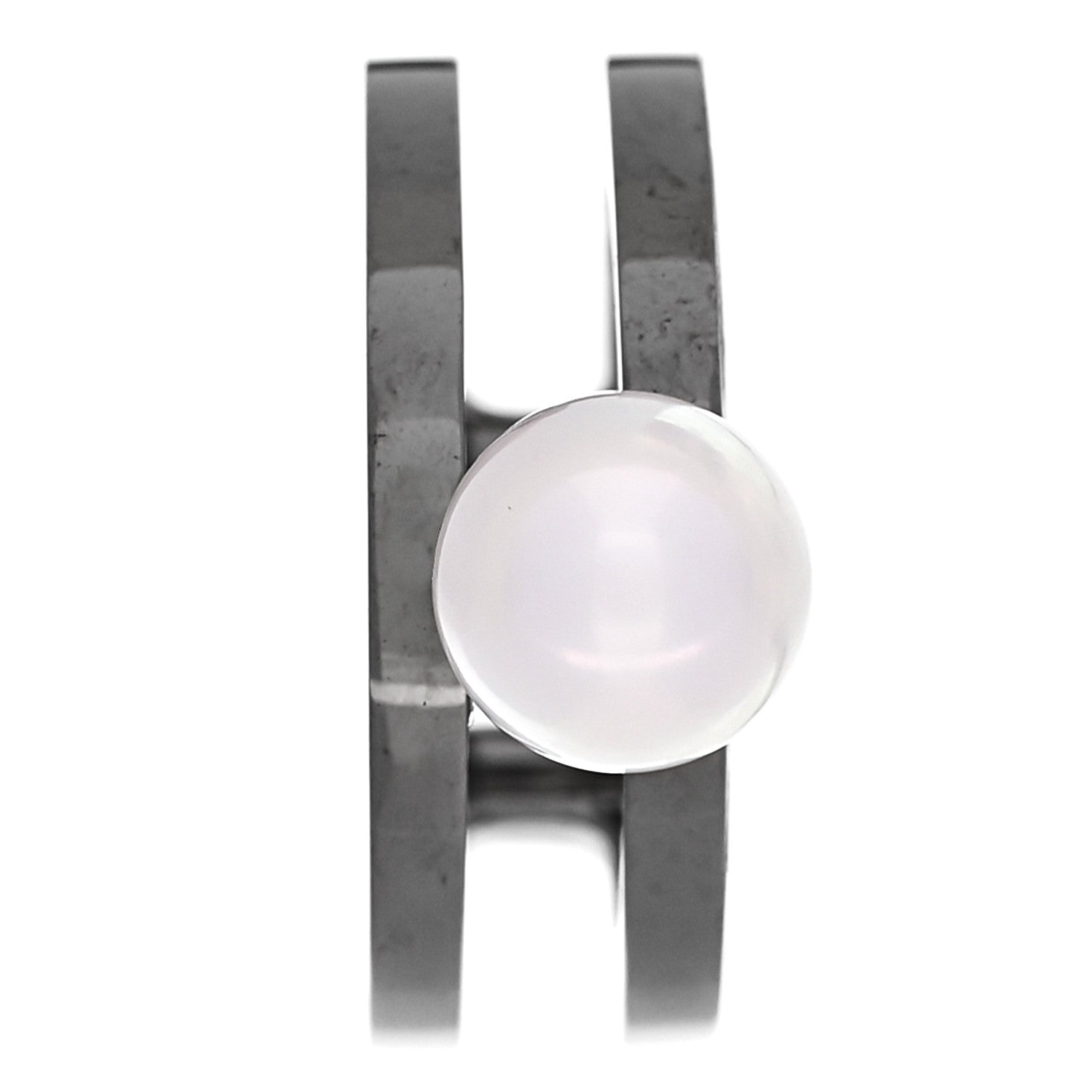 Darkened Sterling Silver Akoya Pearl 6mm Passionoir Ear Cuff