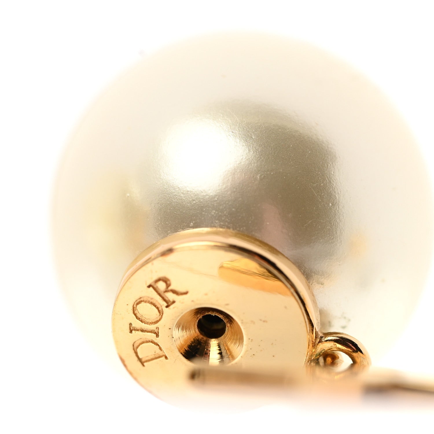 Pearl Mise En Dior Logo Tribal Earrings