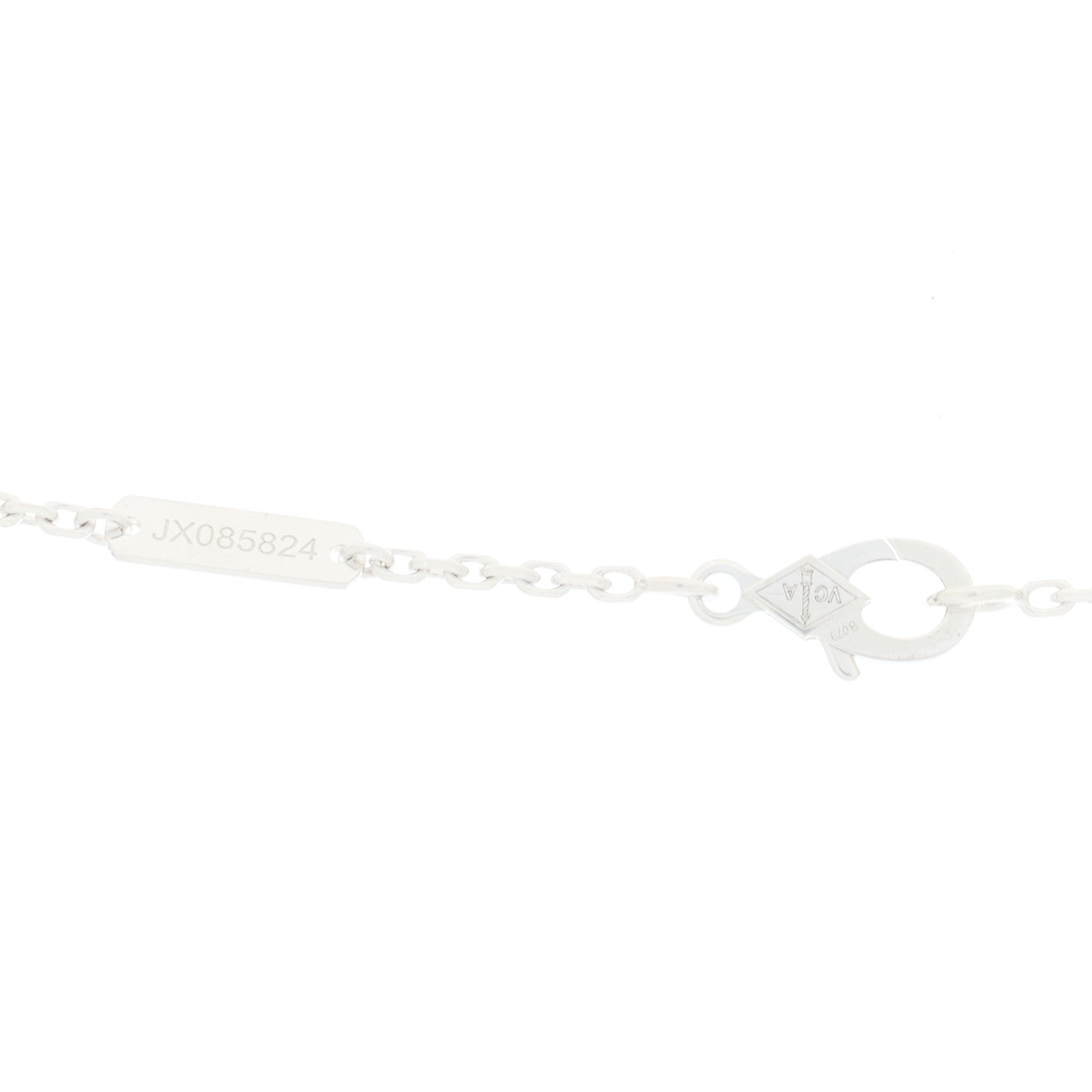 18K White Gold Diamond Two Butterfly Pendant Necklace